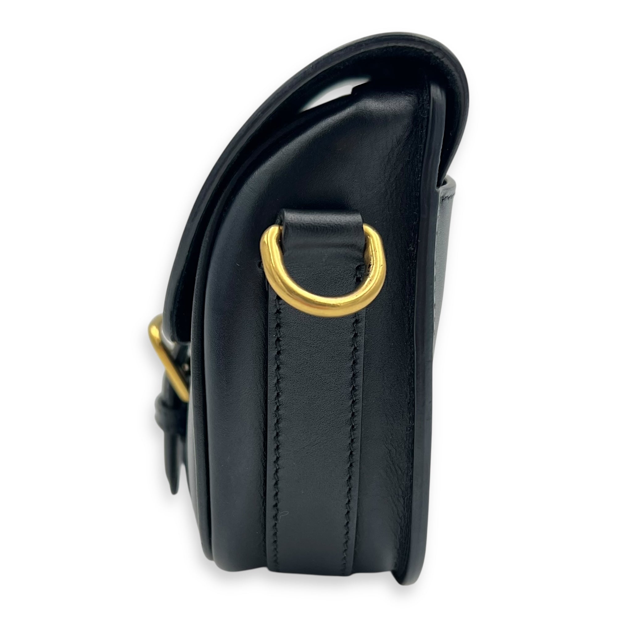 Bobby Shoulder Bag Small Black in Calfskin, Gold hardware - Image 5