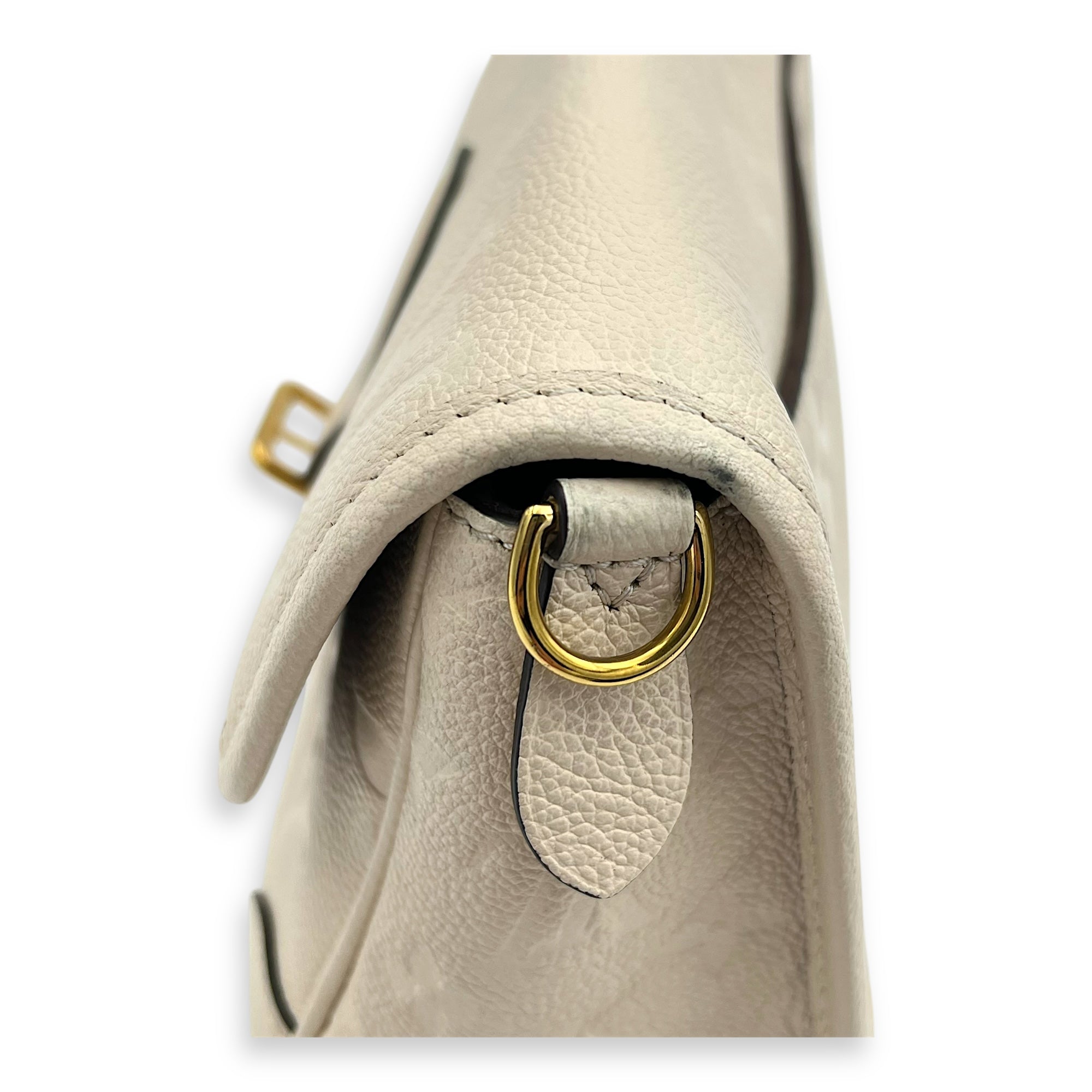 Diane Crossbody Bag Beige in Empreinte Leather, Gold hardware - Image 11