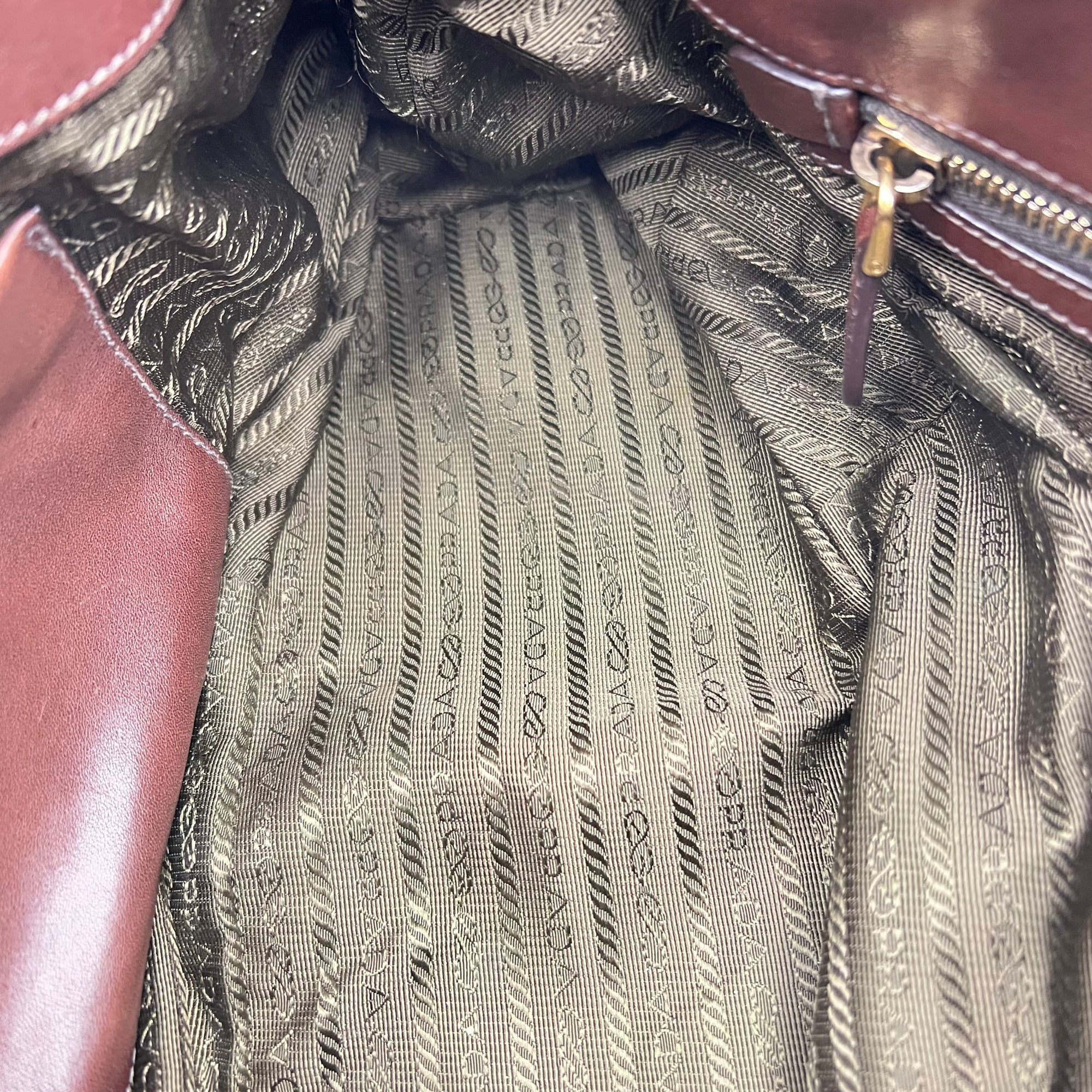 Logo Top Handle Bag Brown in Calfskin, Gold hardware - Image 20