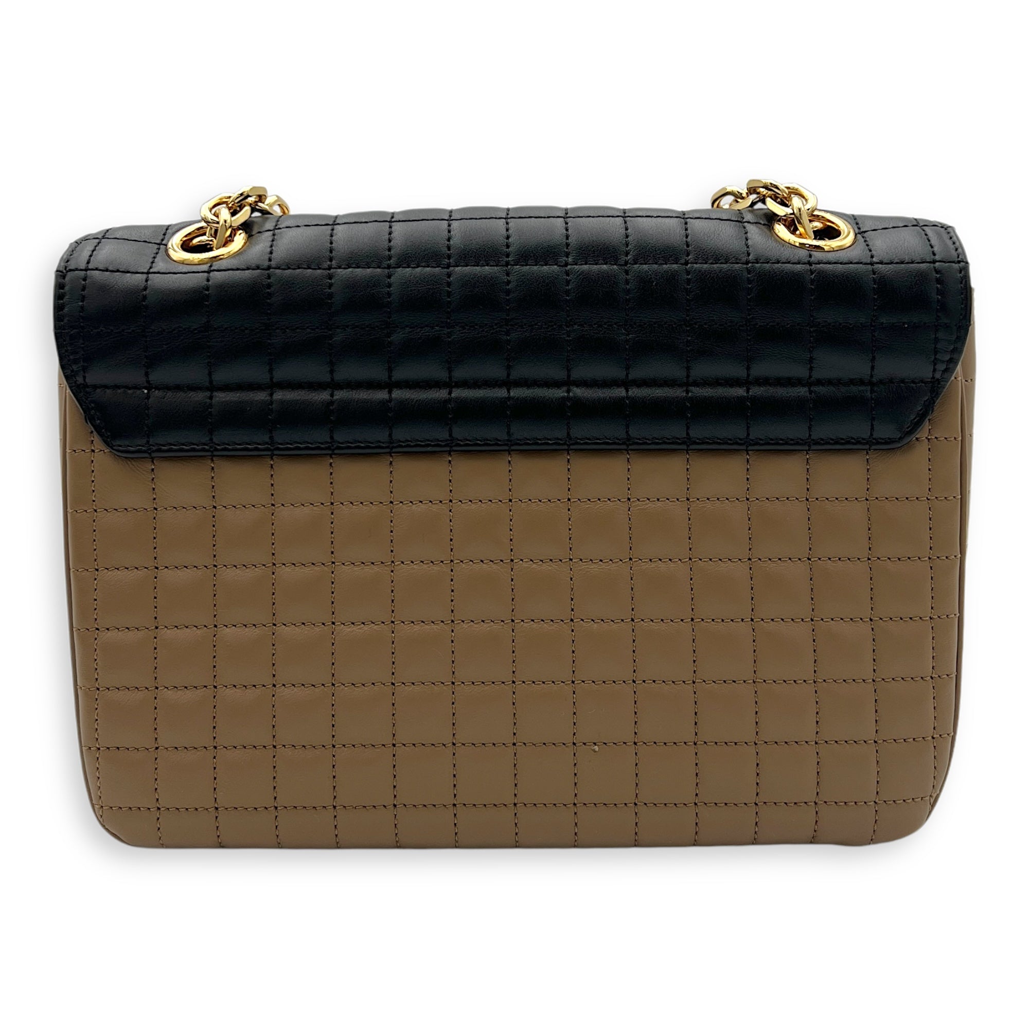 C Crossbody Bag Black in Calfskin, Gold hardware - Image 3