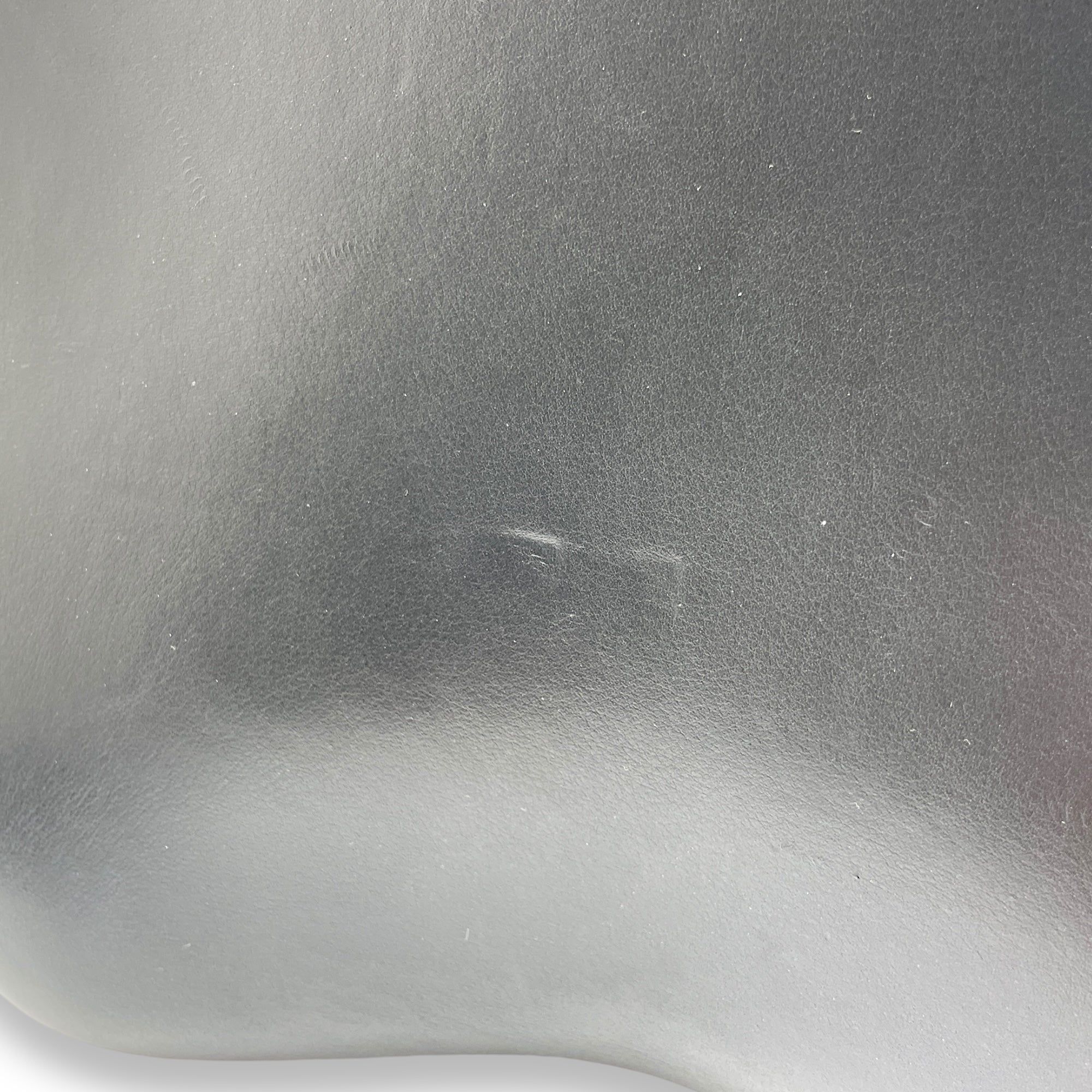 2005 Futuristic Hard Shell Black Top Handle Bag in Lambskin, Matte Palladium hardware - Image 9