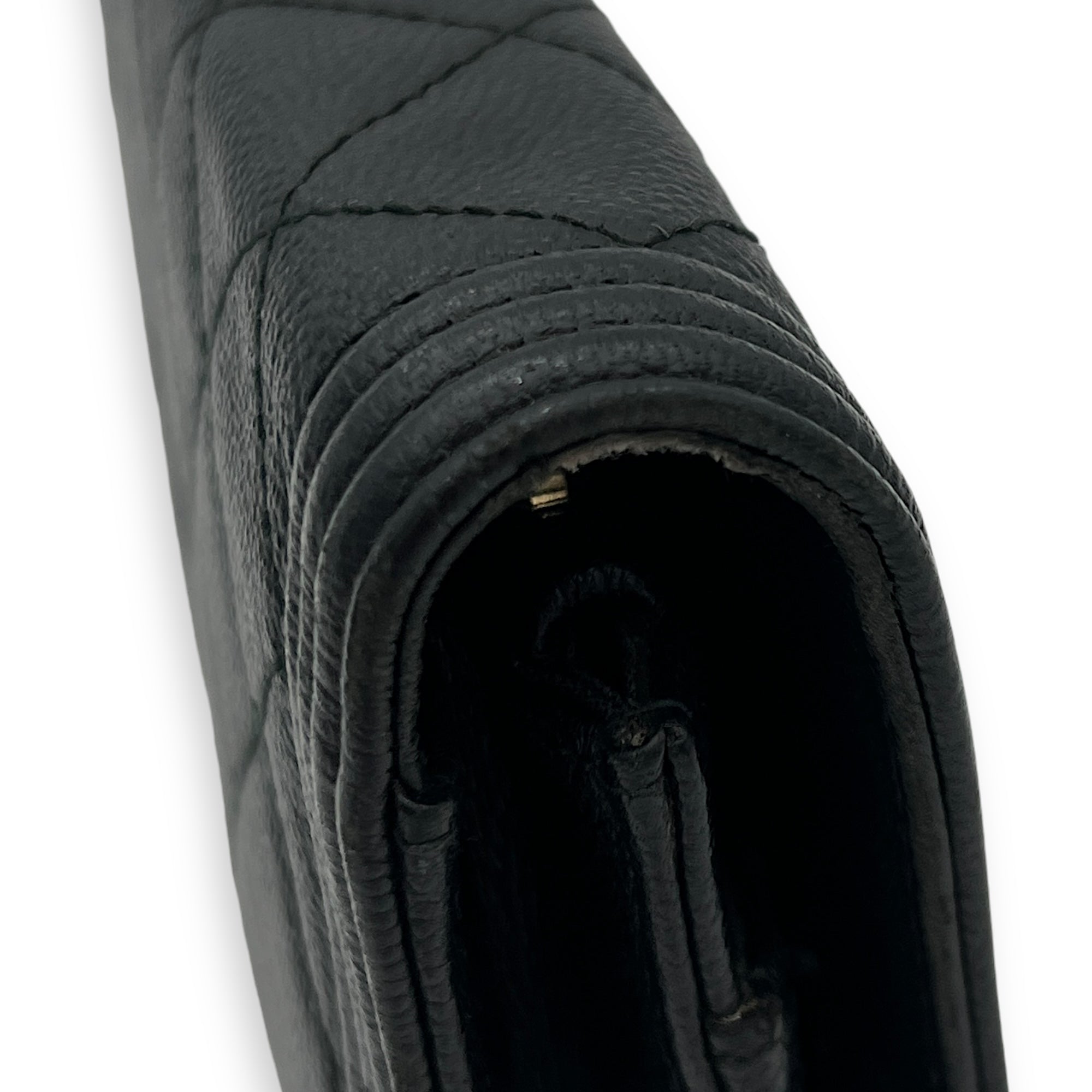 Boy Wallet On Chain Black in Caviar Leather, Gold hardware - Image 14