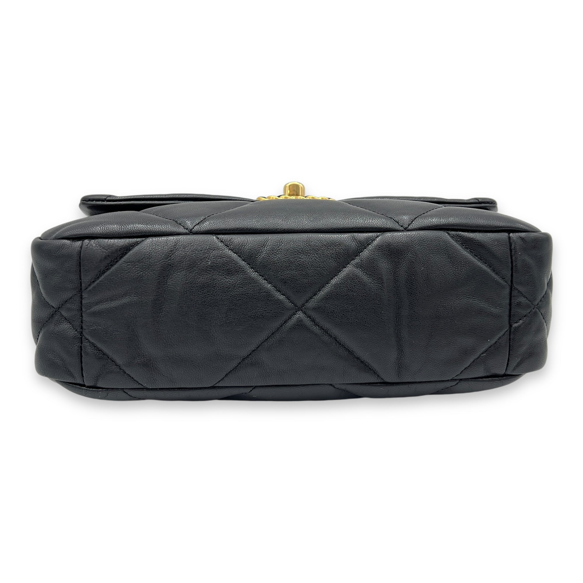 C19 Small Black Shoulder Bag in Lambskin, Mixed hardware - Image 6