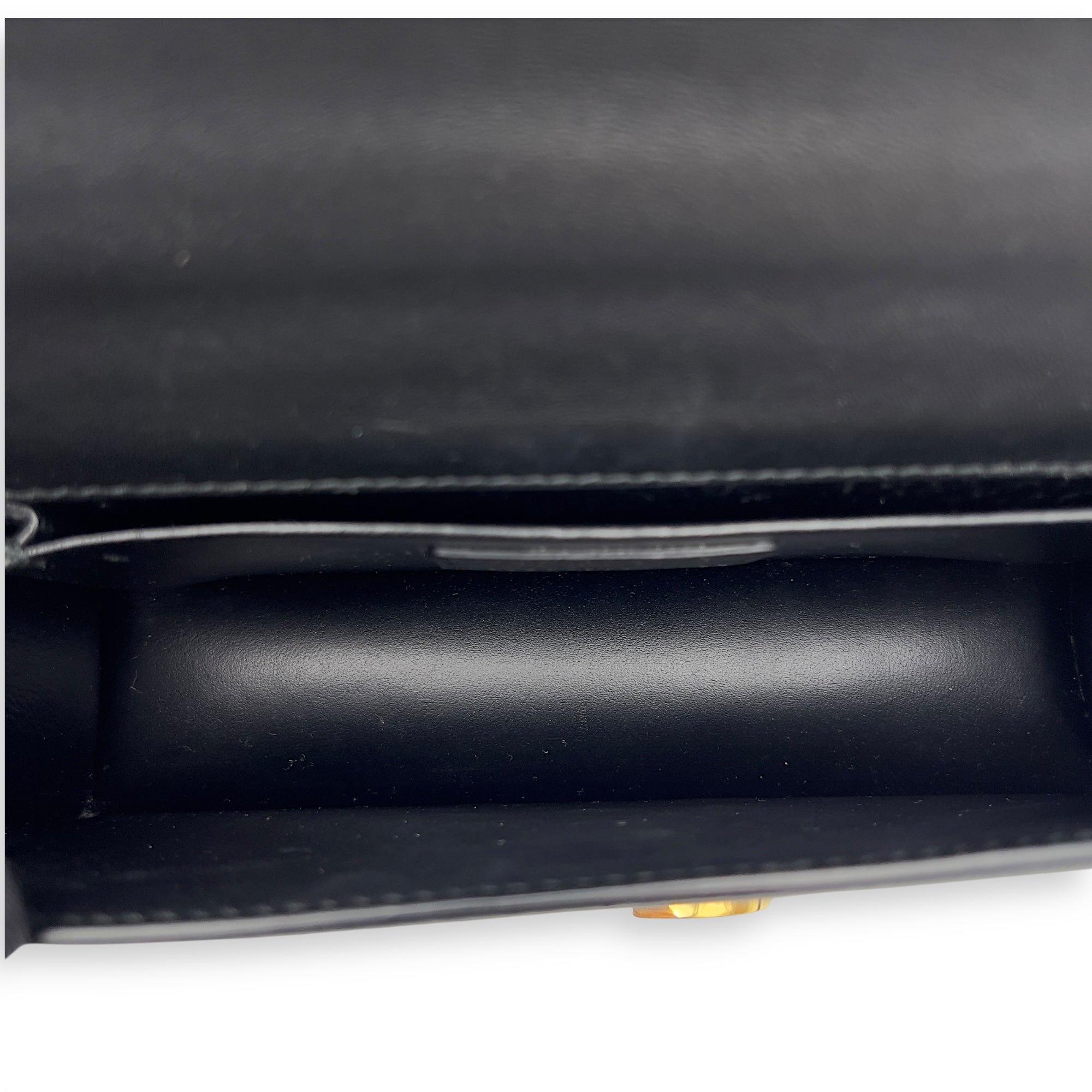 Montaigne Shoulder Bag Black in Calfskin, Gold hardware - Image 8