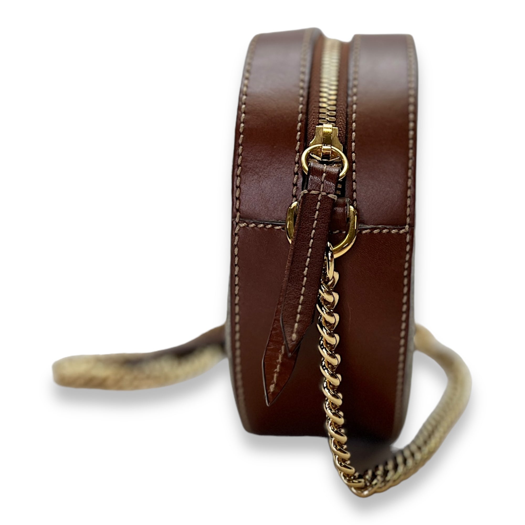 GG supreme Crossbody Bag Brown in Coated Canvas , Gold Hardware - Image 5