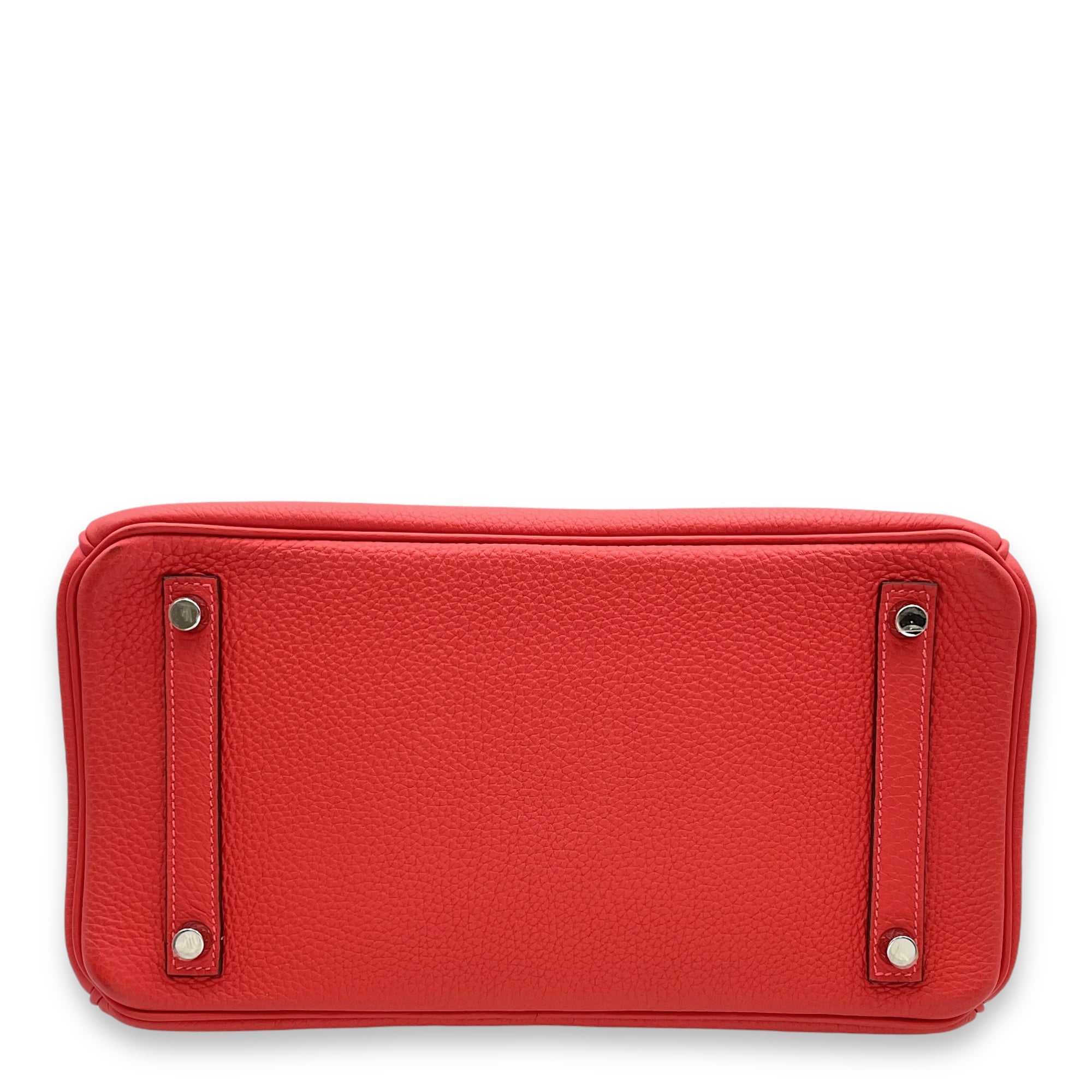 Birkin 30 Rouge Pivoine in Togo, Palladium hardware - Image 6