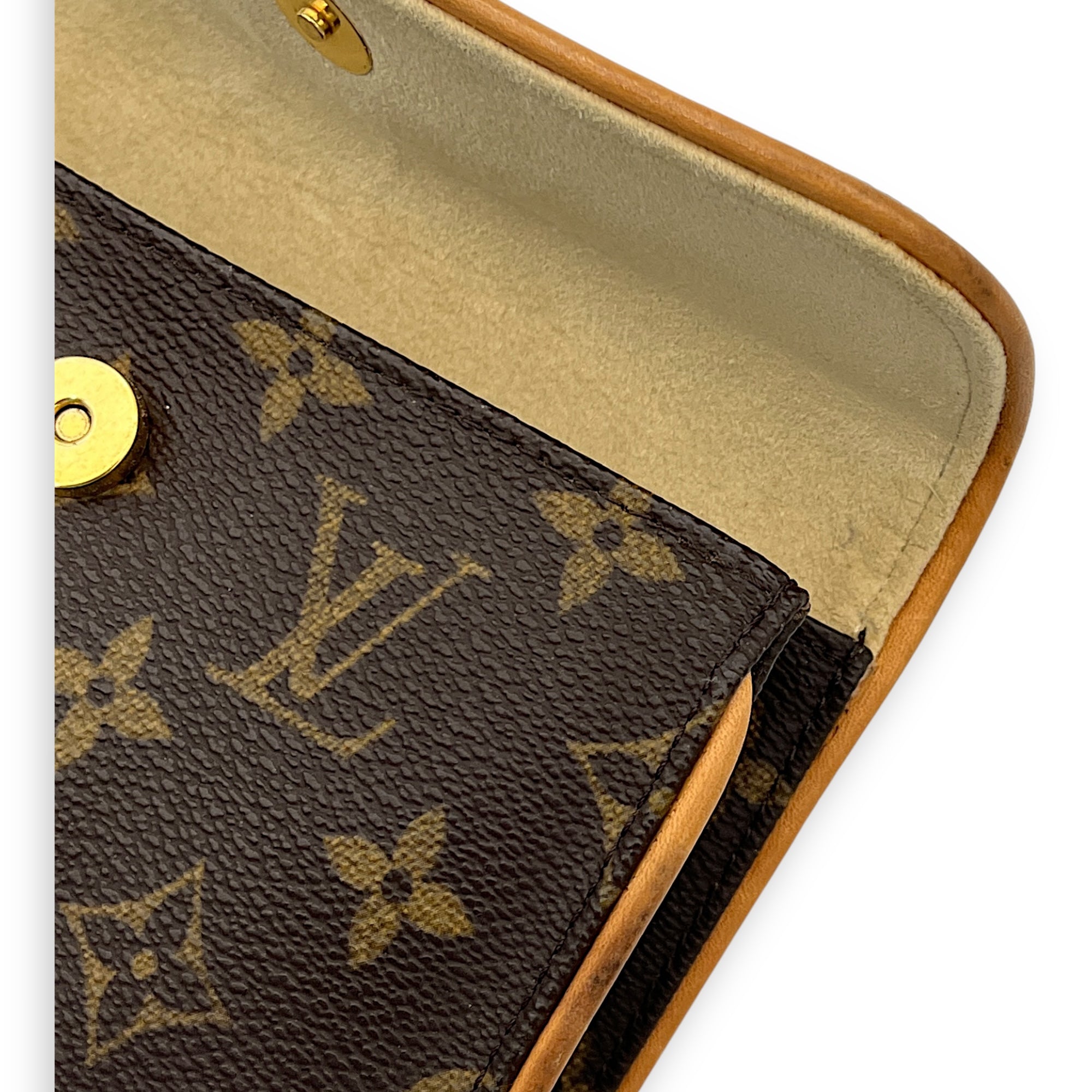 Florentine Belt Bag Brown in Monogram Coated Canvas, Gold hardware - Image 12