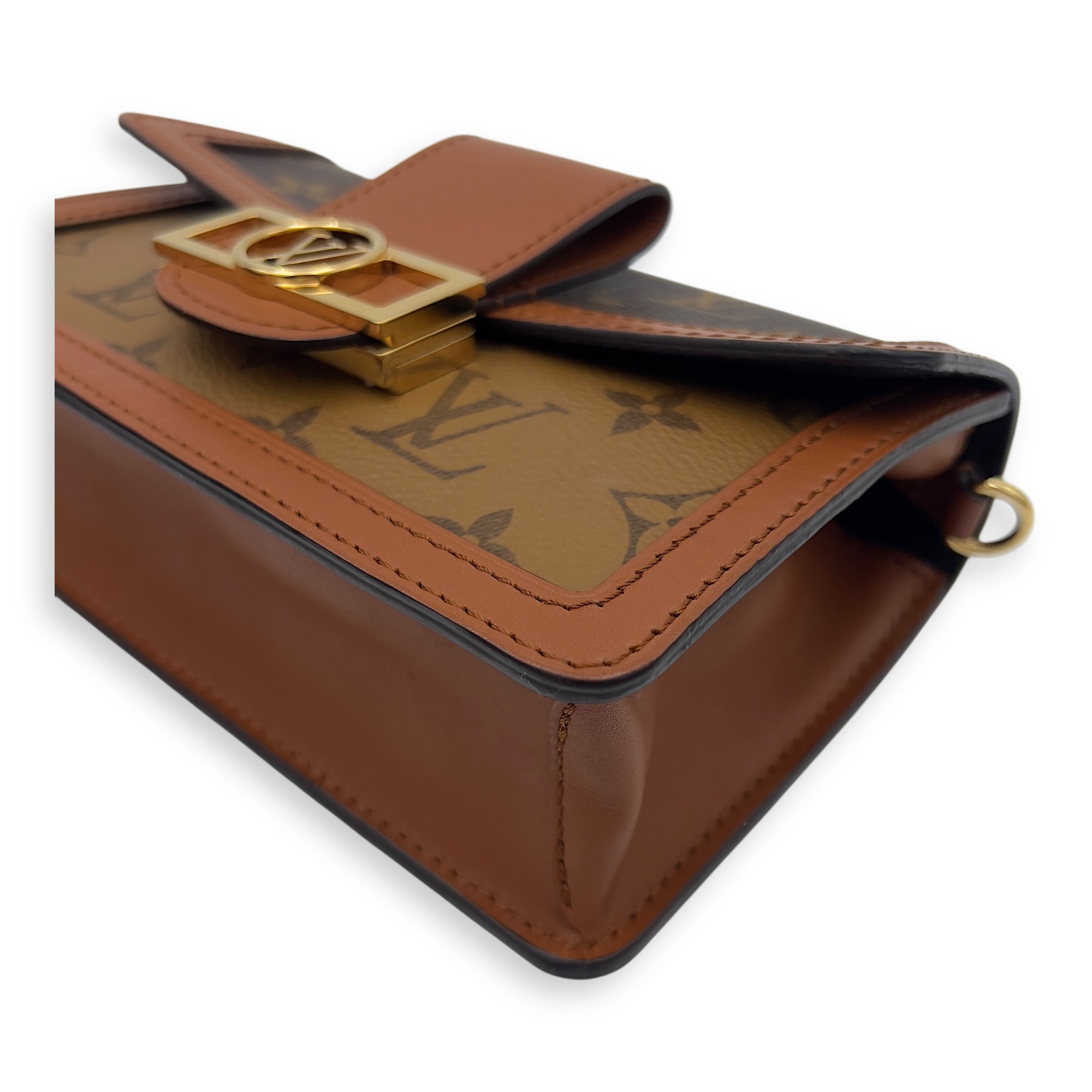 Dauphine Belt Bag Brown in Monogram Coated Canvas, Gold hardware - Image 11