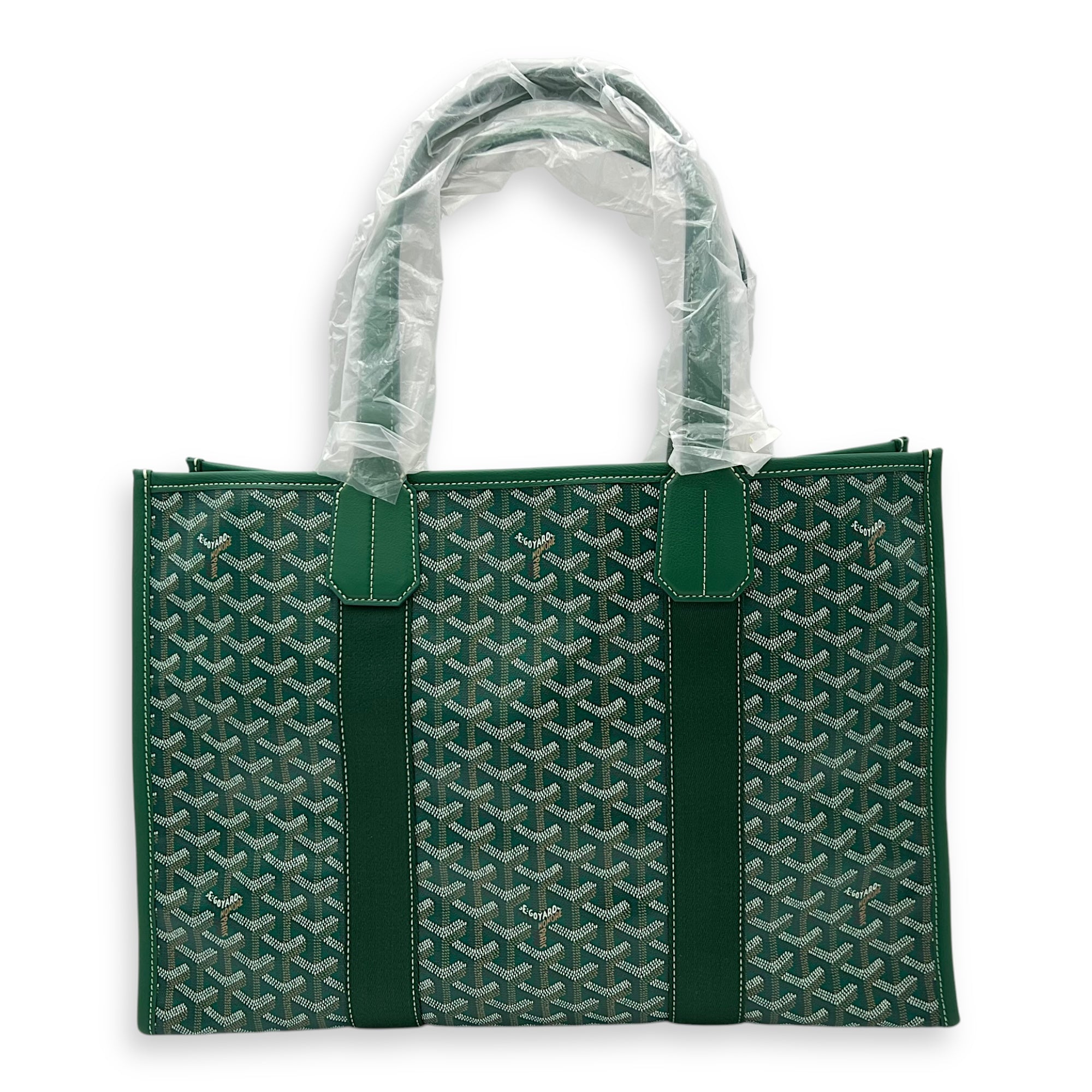 Villette Tote Bag Green in Coated Canvas - Image 3