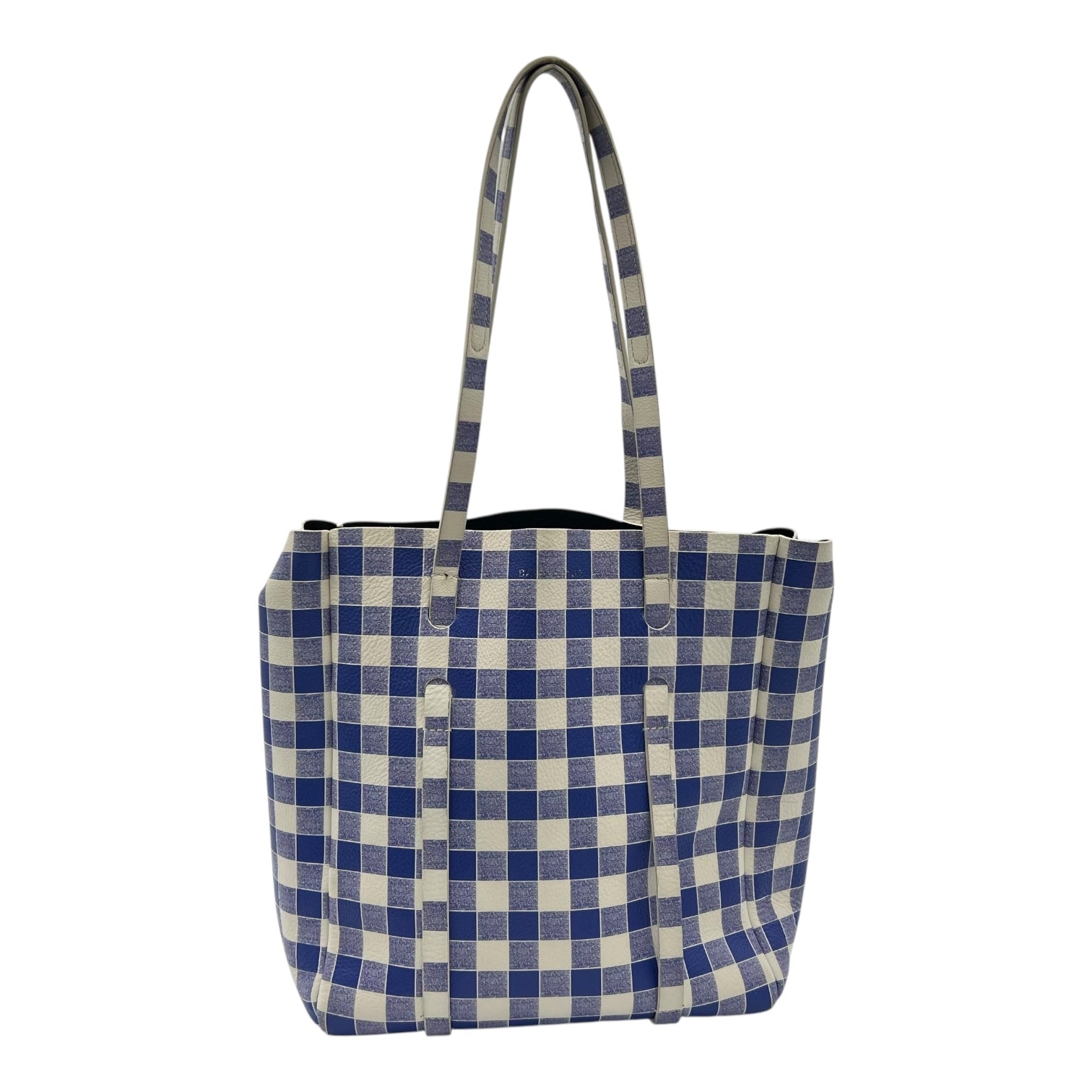 Everyday Tote Bag Blue in Calfskin, Silver hardware - Image 3