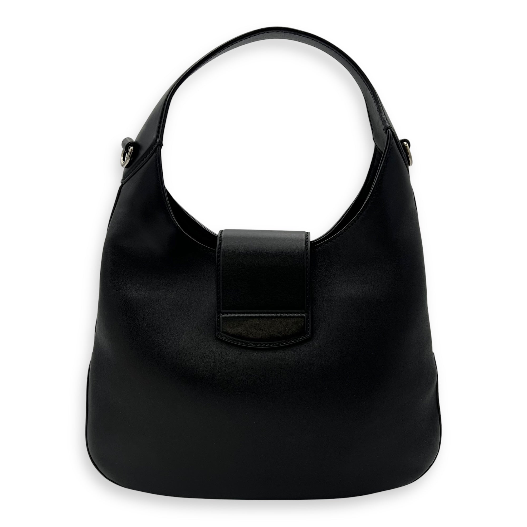 Dionysus Shoulder Bag Black in Calfskin, Silver hardware - Image 3