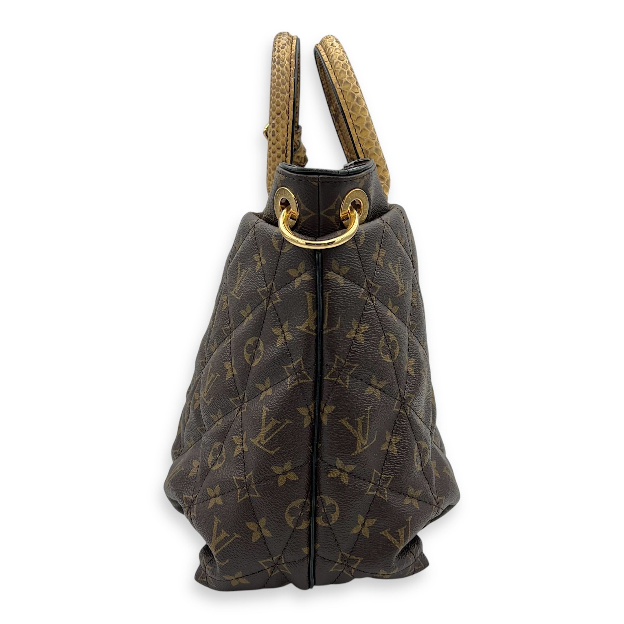 Etoile Exotique Top Handle Bag GM Brown in Monogram Coated Canvas, Gold hardware - Image 5