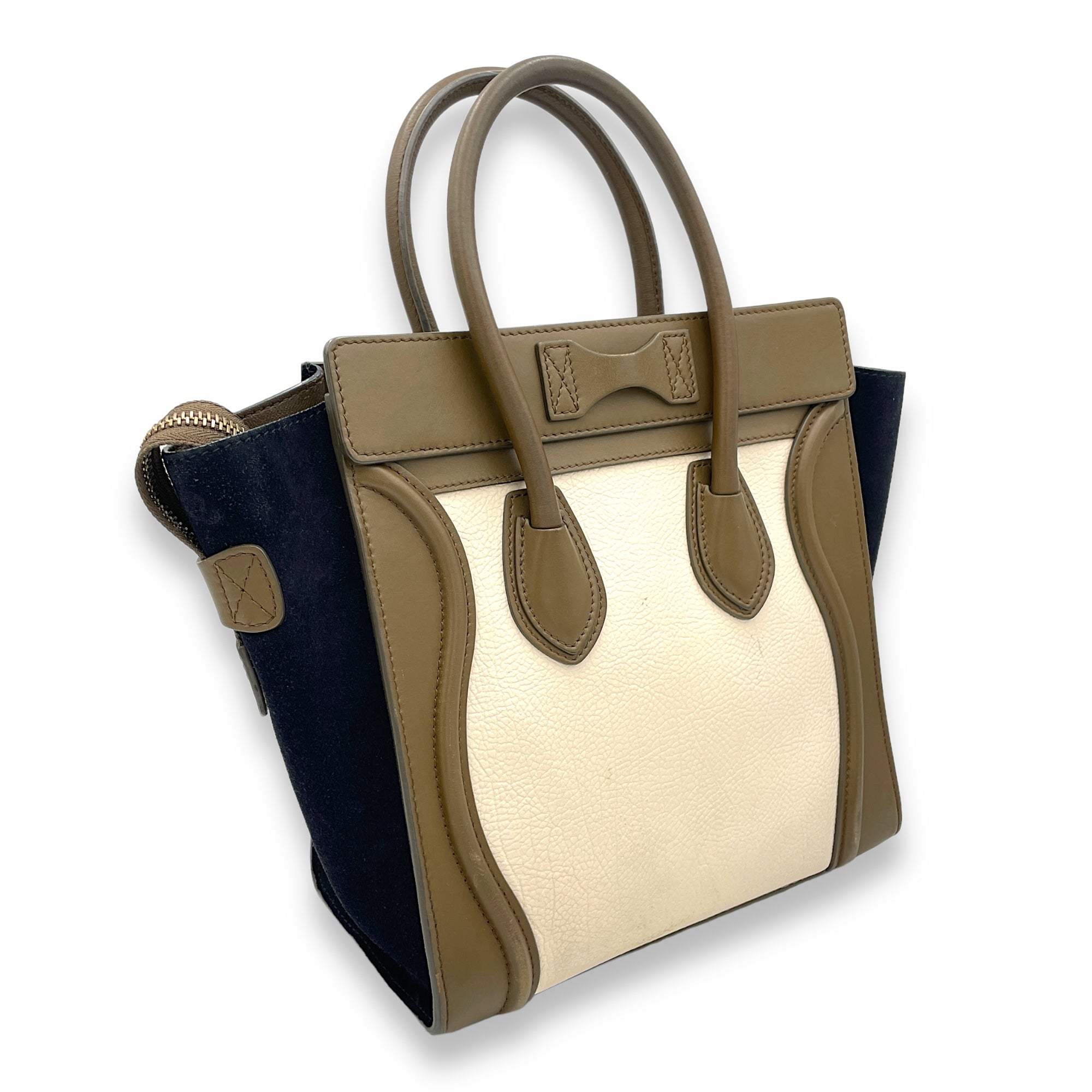 Luggage Top Handle Bag Micro Multi-colour in Calfskin - Image 5