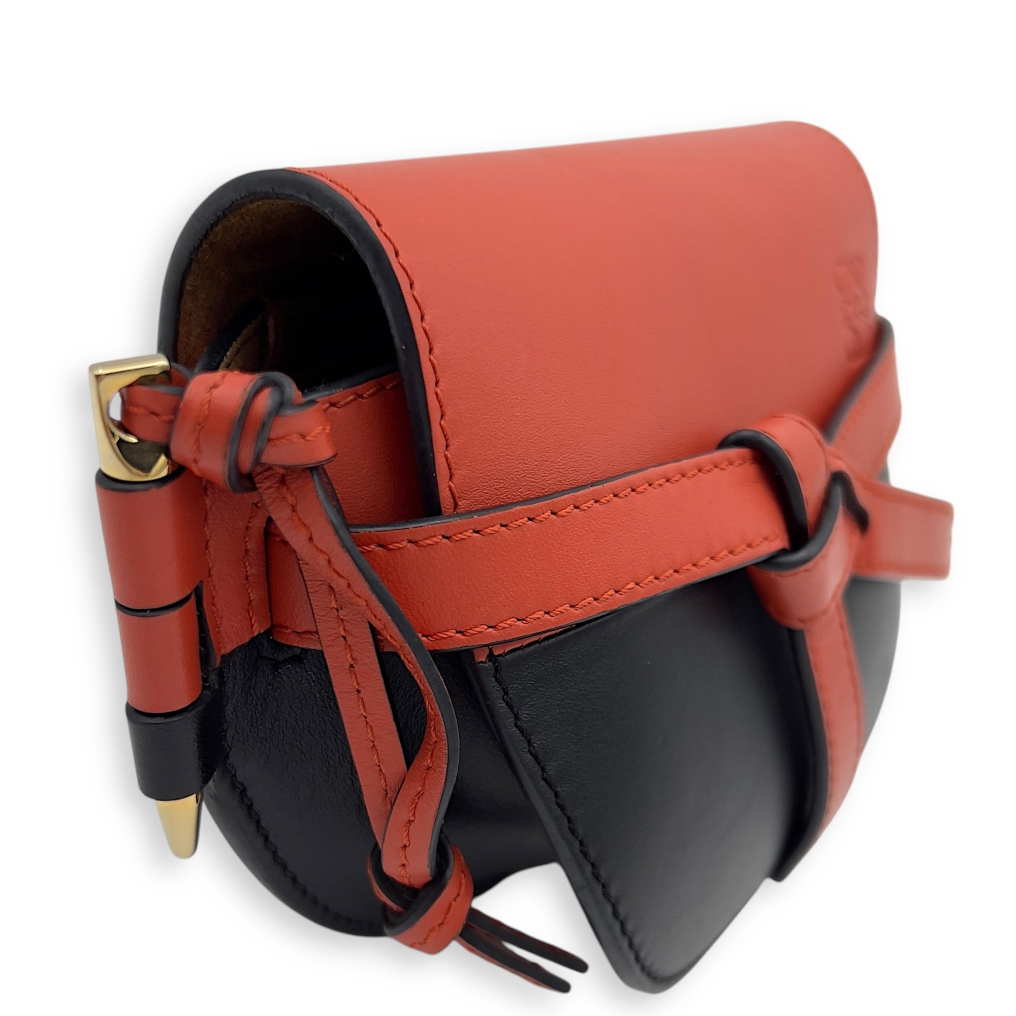 Gate Mini Multi-colour Crossbody Bag in Calfskin, Gold hardware - Image 5