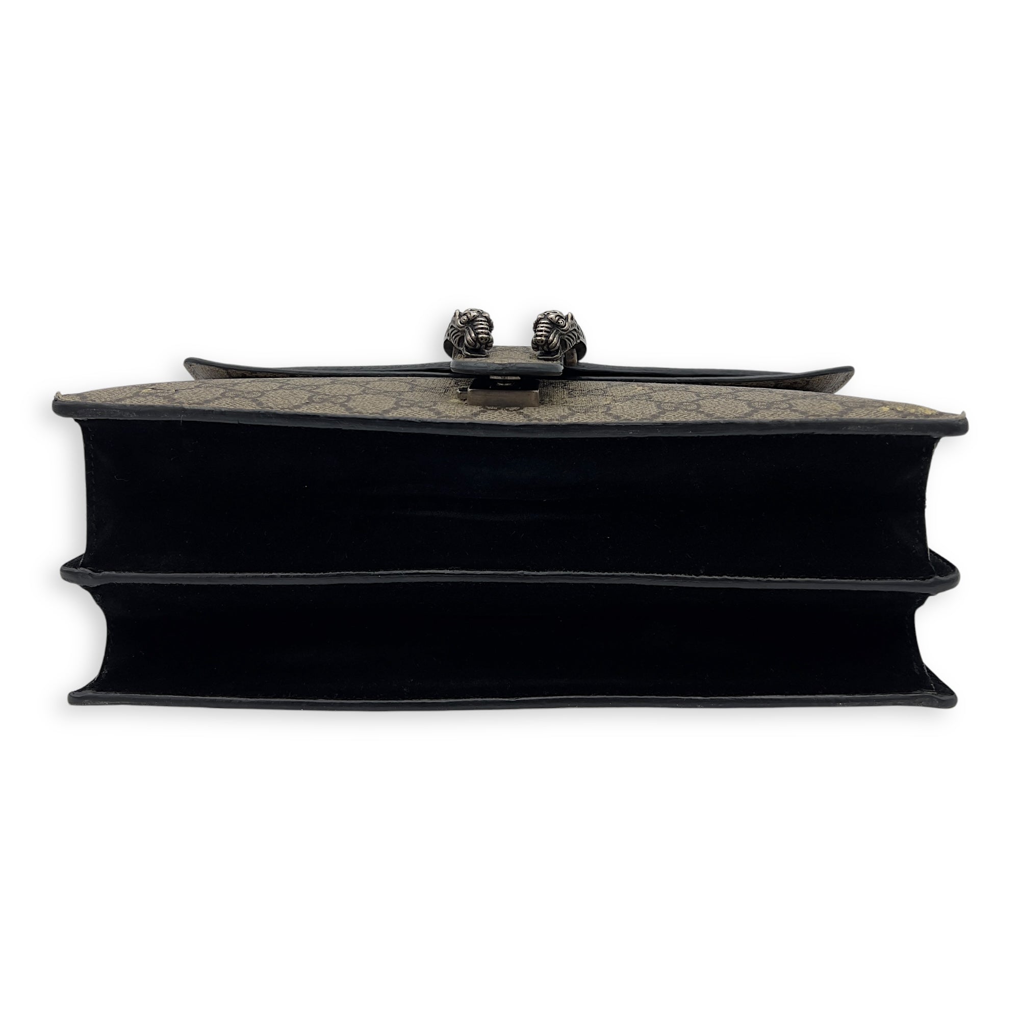 Dionysus Shoulder Bag Beige in Suede Leather, Silver hardware - Image 6