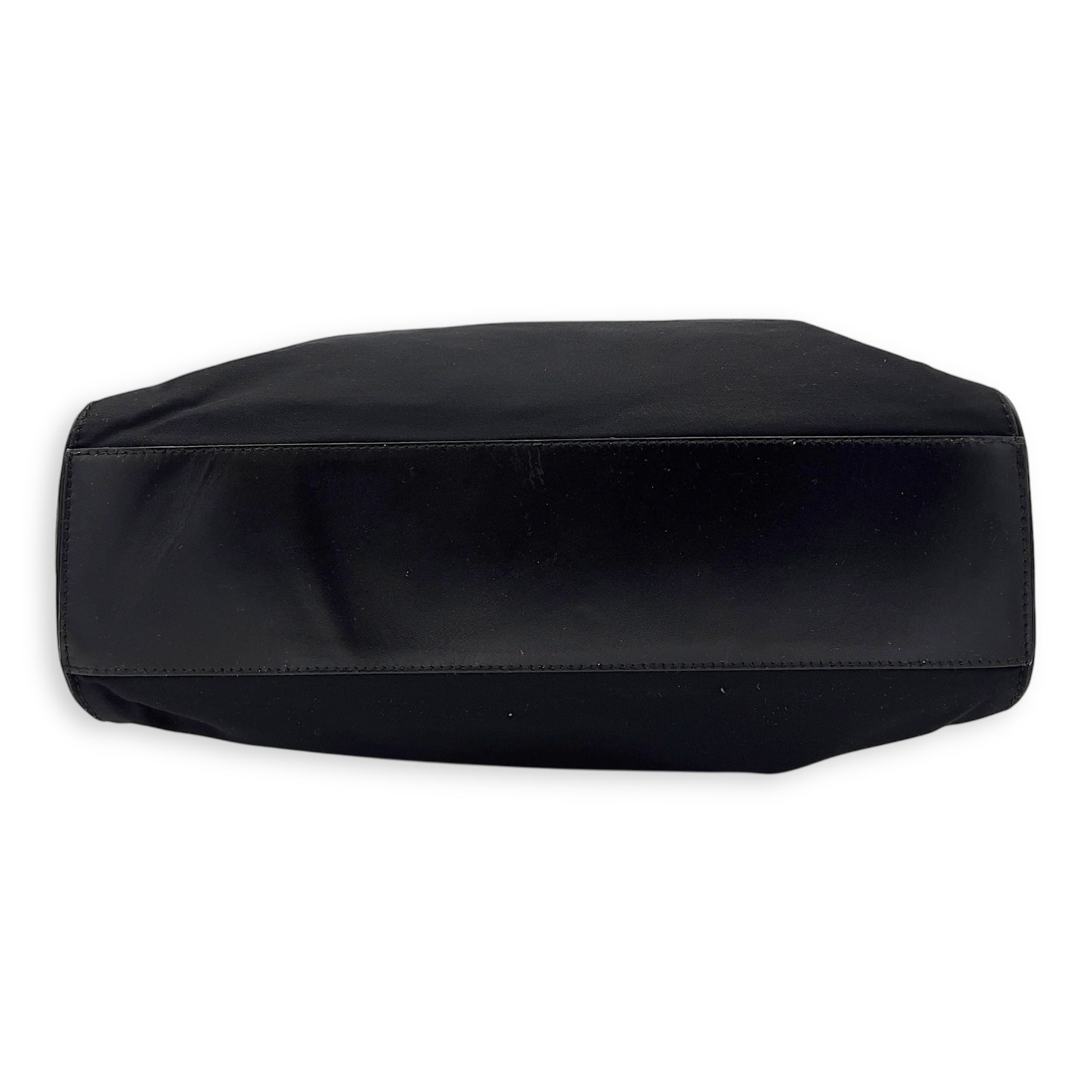 Logo Tote Bag Black in Nylon, Gold hardware - Image 6