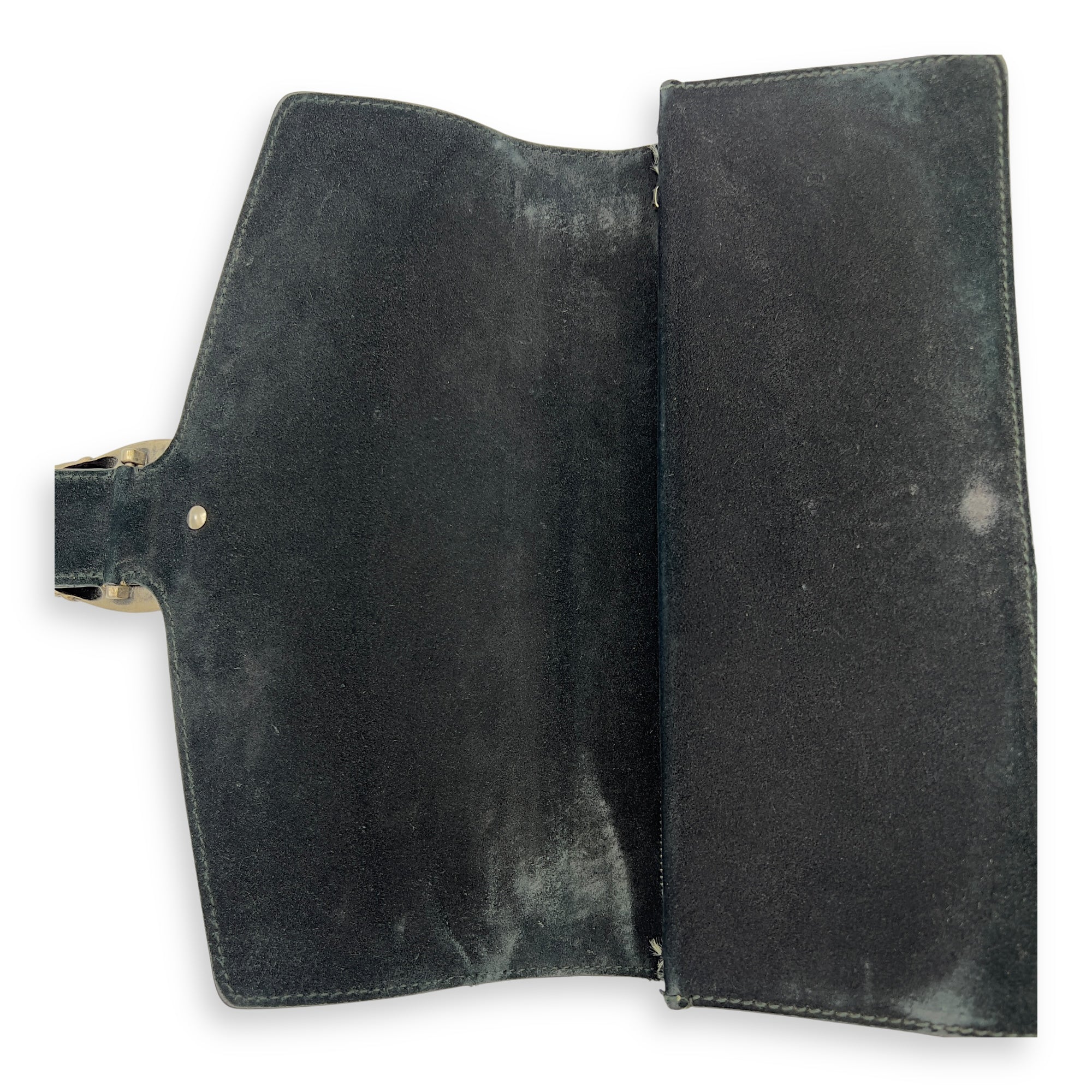 Dionysus Shoulder Bag Beige in Suede Leather, Silver hardware - Image 7