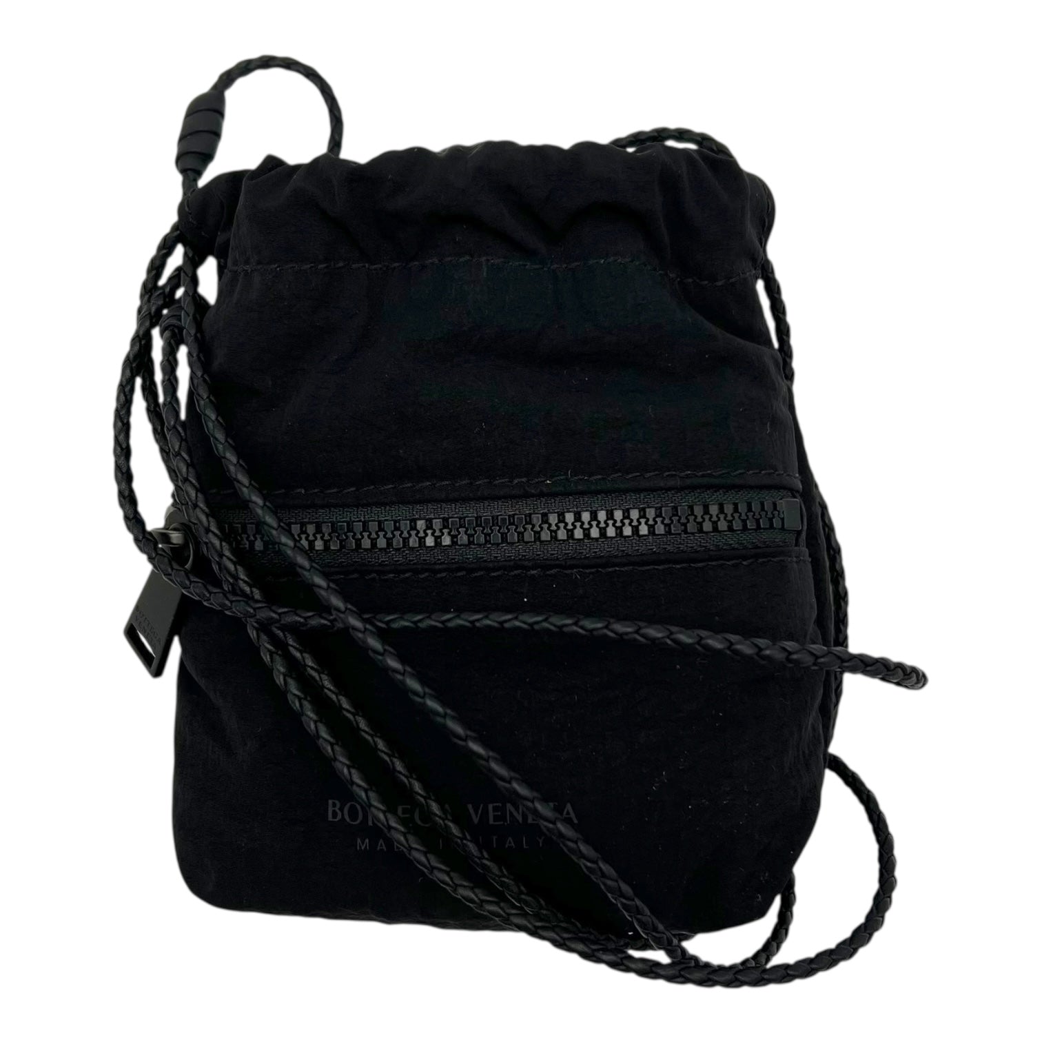 Logo Shoulder Bag Black in Nylon - Image 9