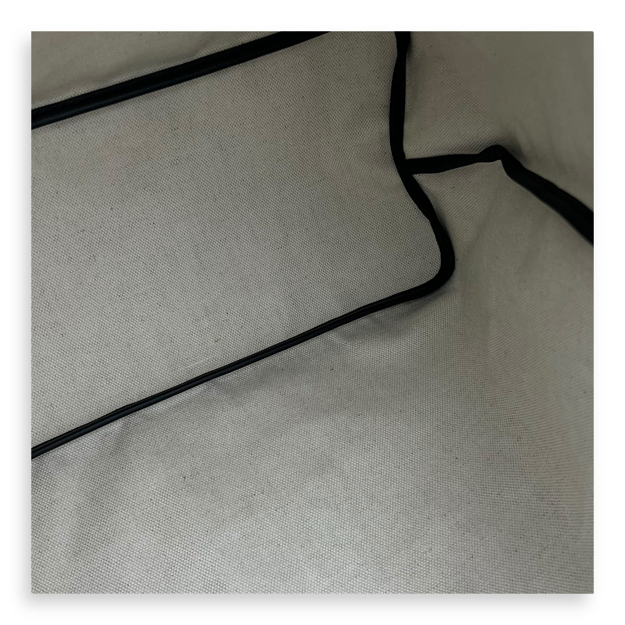 Saint Louis Tote Bag PM Black in Coated Canvas, Silver hardware - Image 8