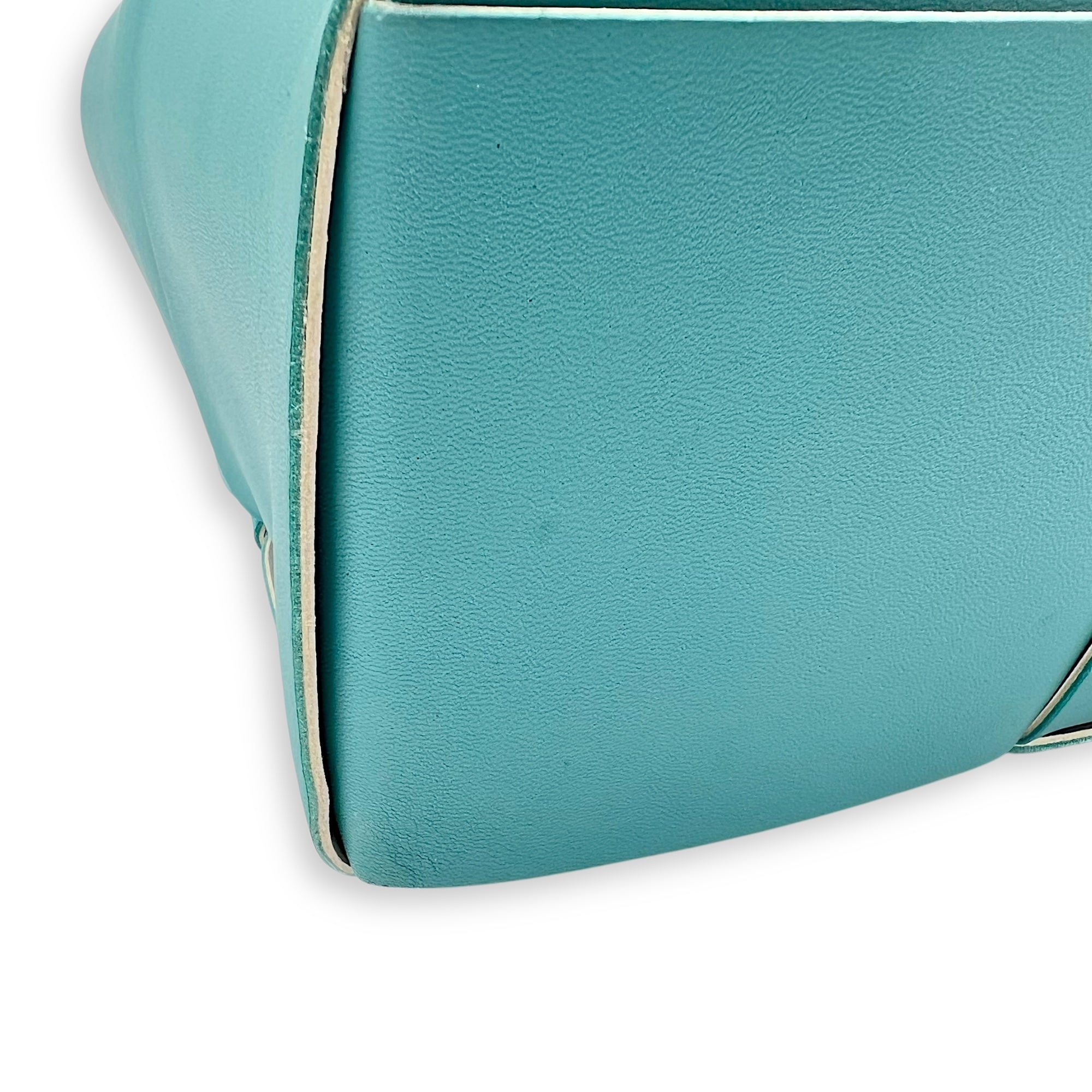 Arco Tote Bag Blue in Lambskin - Image 10