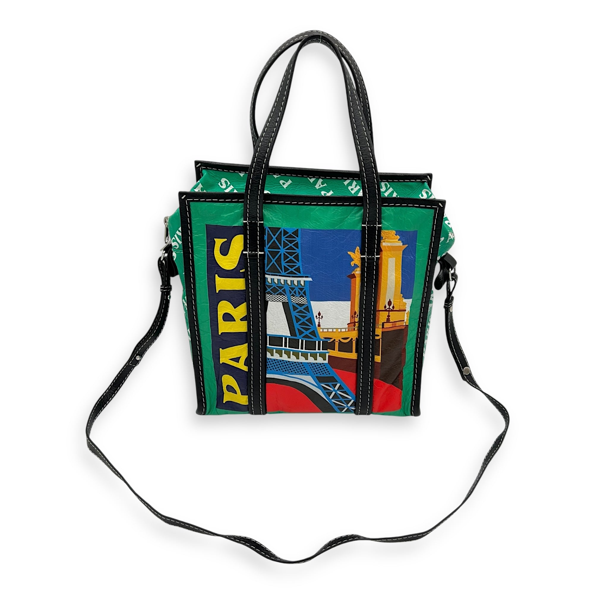 2 way bag Tote Bag Multi-colour in Calfskin, Gold hardware - Image 10