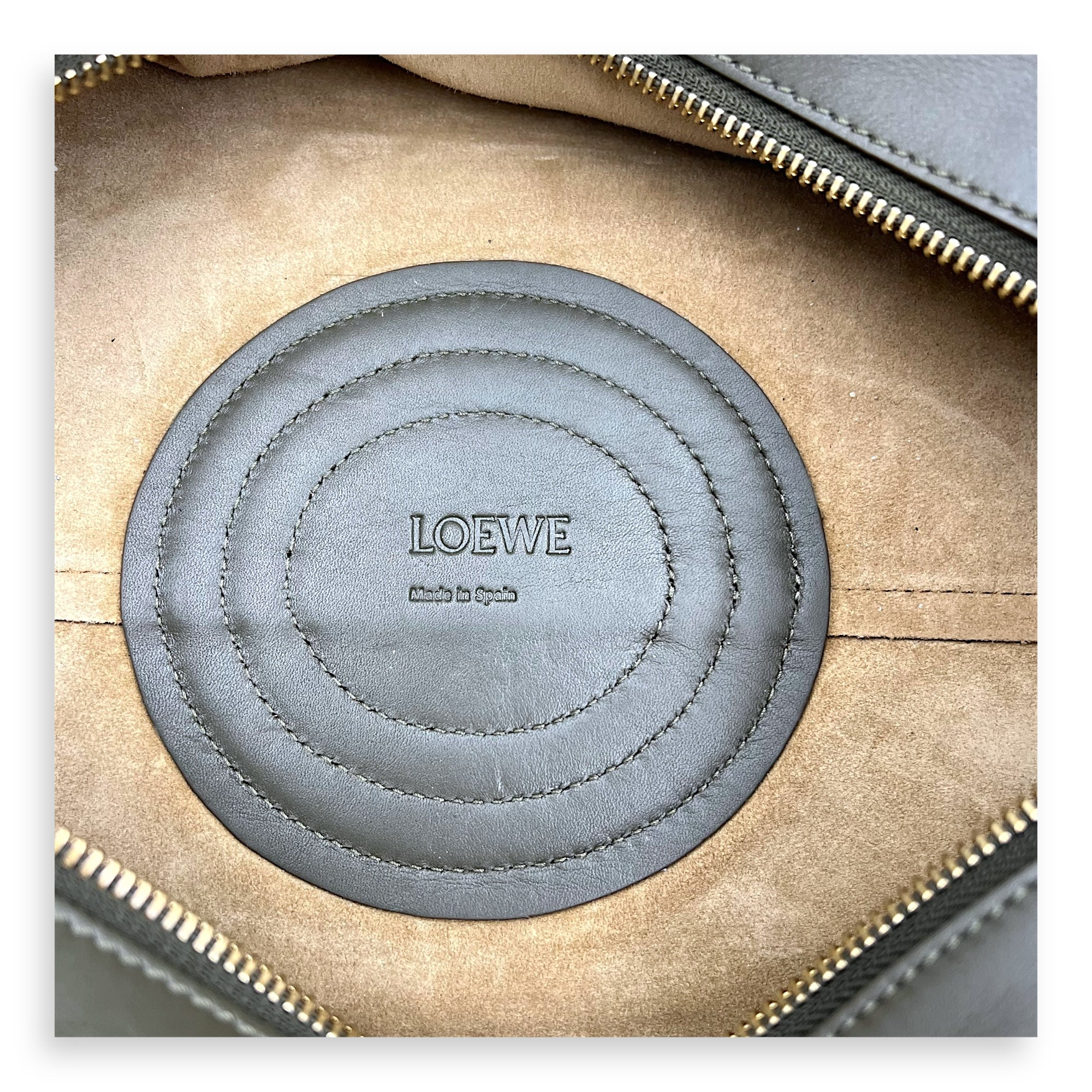 Paseo Top Handle Bag Green in Calfskin, Gold hardware - Image 11