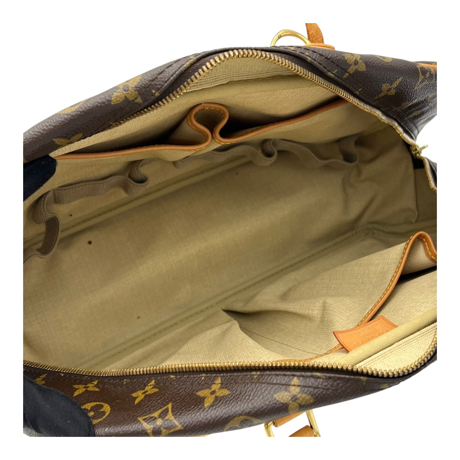 Deauville Top Handle Bag Brown in Monogram Coated Canvas, Gold hardware - Image 14