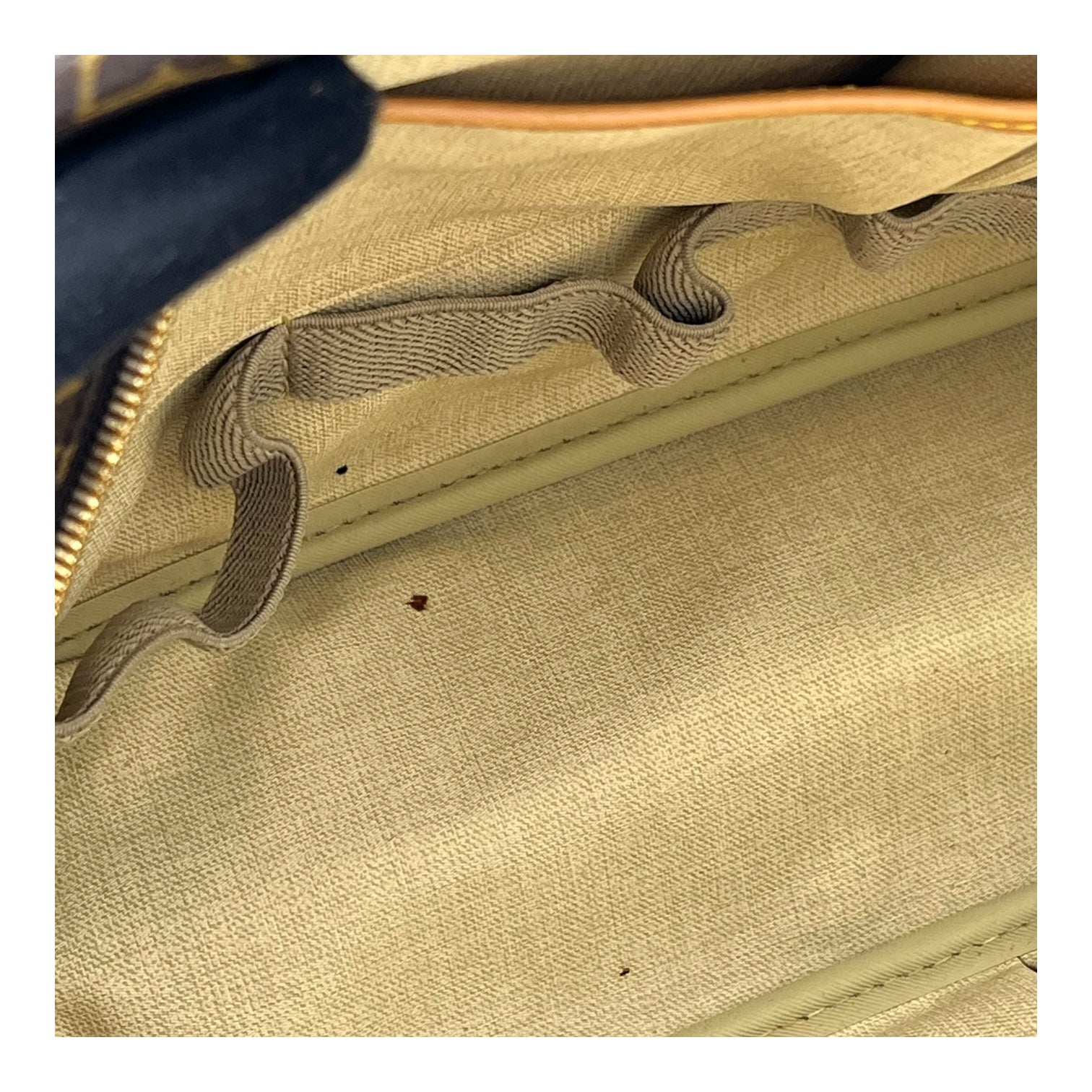 Deauville Top Handle Bag Brown in Monogram Coated Canvas, Gold hardware - Image 15