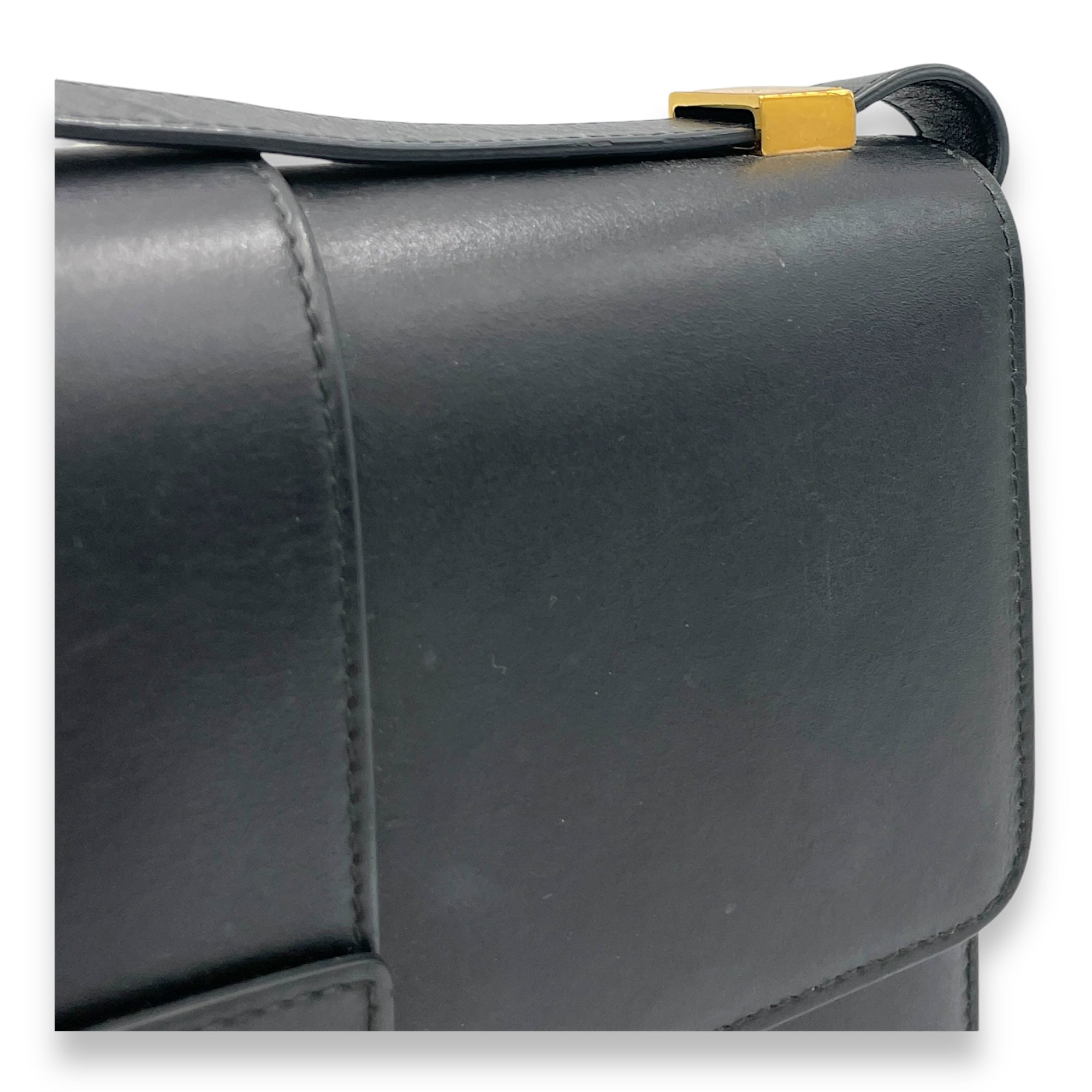 Montaigne Crossbody Bag Black in Calfskin, Gold hardware - Image 10