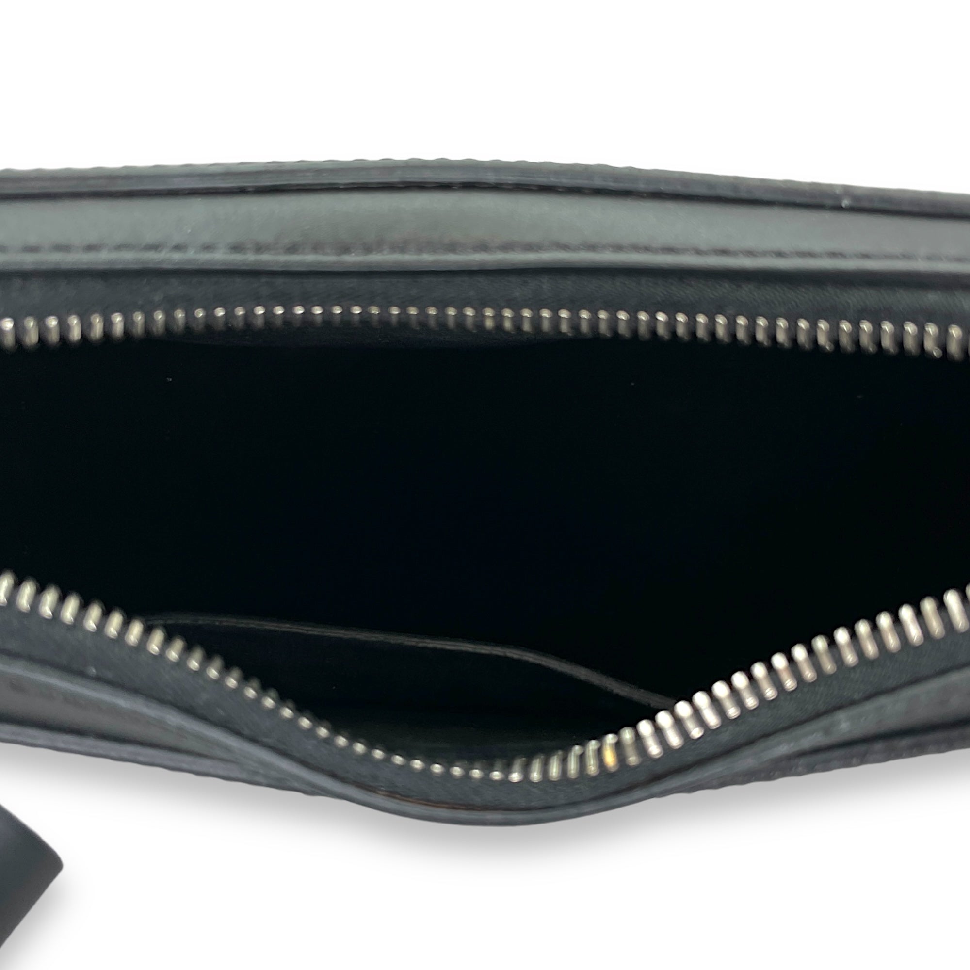 VLTN Hobo Small Black Shoulder Bag in Calfskin, Silver hardware - Image 12