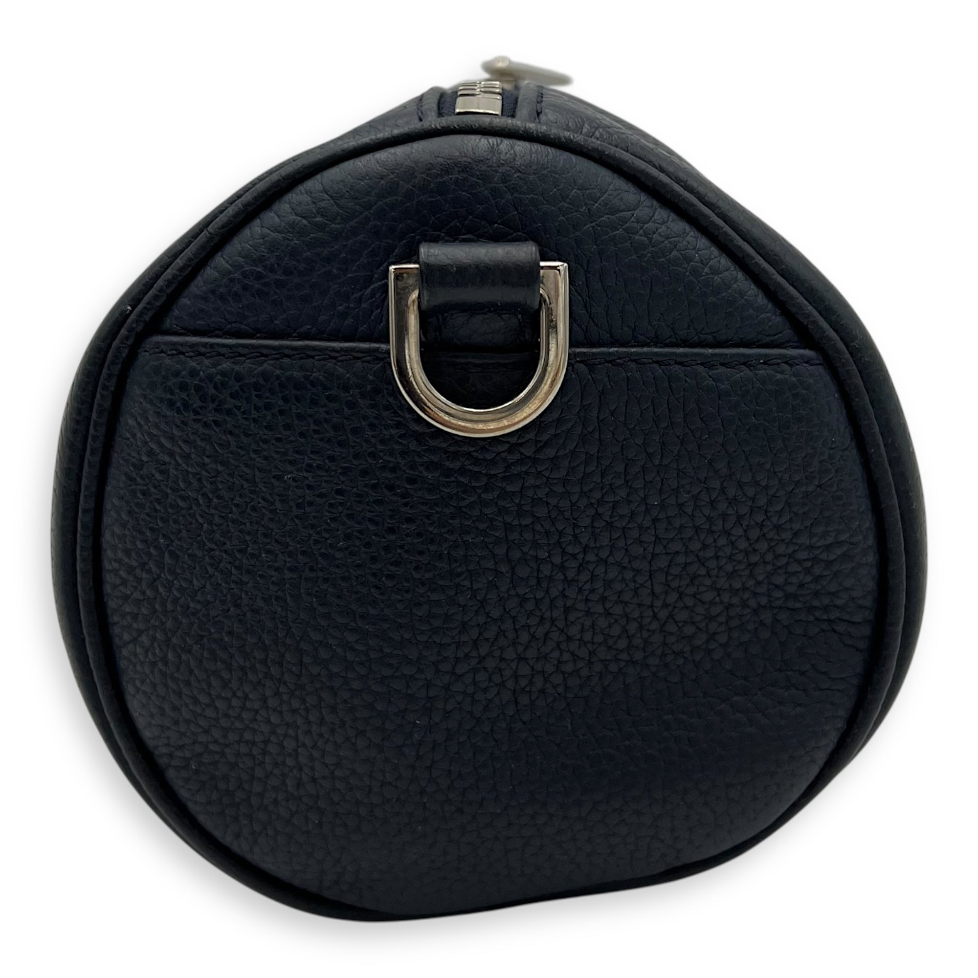 Roller Blue Crossbody Bag in Calfskin, Silver hardware - Image 5