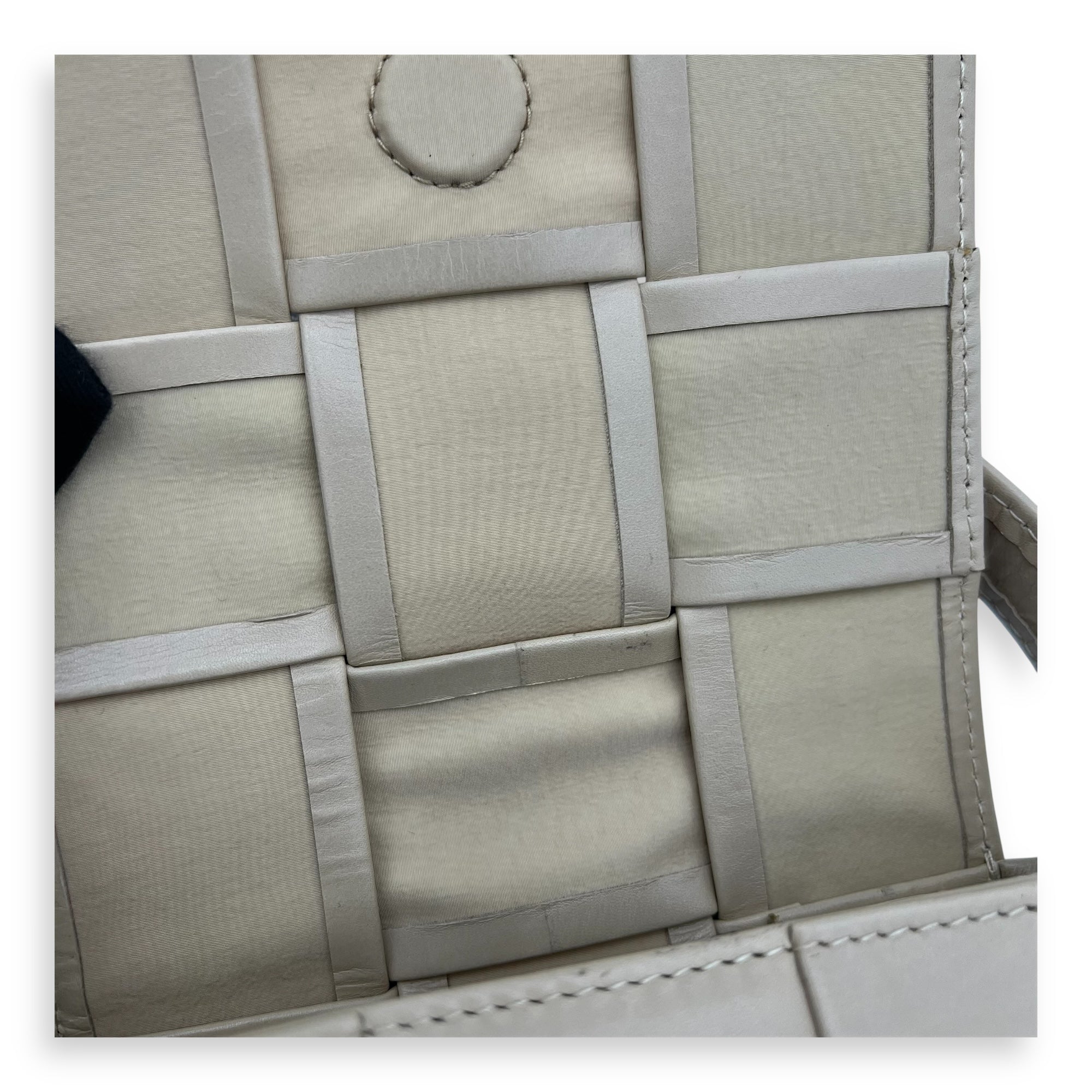 Cassette Candy Beige Crossbody Bag in Calfskin - Image 9