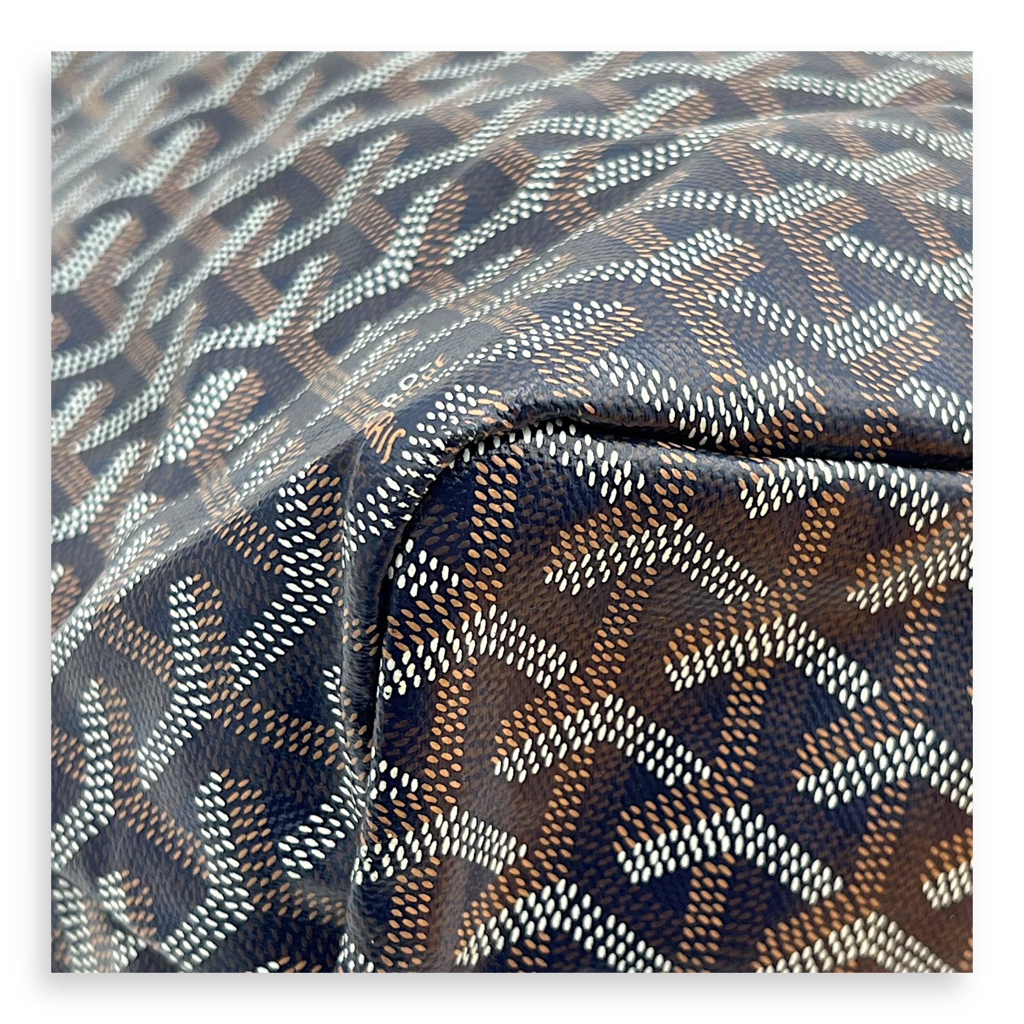 Saint Louis PM Blue Tote Bag in Coated Canvas, Silver hardware - Image 8